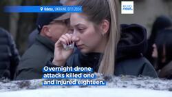 Russia blasts Kyiv with eight-hour drone barrage as war nears 1,000-day mark News Clip