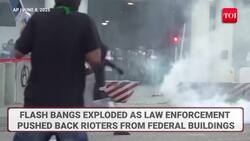 On Cam: US Officer Almost Trapped In Violent Mob As Los Angeles Boils | Watch News Clip