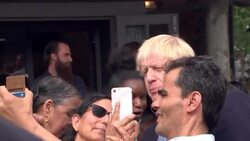 Boris Johnson meeting people in Birmingham News Clip
