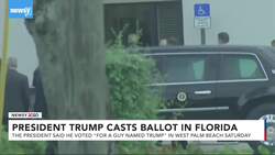 President Trump Casts His Ballot In-Person In Florida News Clip