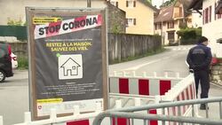 CLEAN : Border post at Swiss-French border reopened to traffic, as Switzerland eases its virus lockdown News Clip