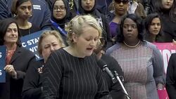 “Say No to Kavanaugh” – Protesters demand congress vote No to Kavanaugh - NYC Stock Footage