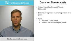 Common Size Analysis Instructional Video
