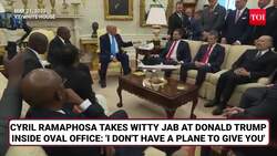 'I Don't Have Plane To Give': South Africa's Ramaphosa Mocks Qatar's Jet Gift On Trump's Face News Clip