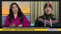 Special Olympics speed skater on Calgary games, living with 'invisible' disability News Clip