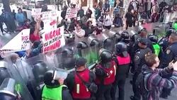 CLEAN : Mexico: People protest against migrants deportation from US as Biden arrives for Summit News Clip