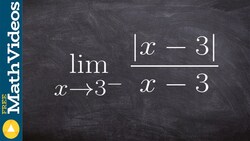 Evaluate the left and right hand limit of basic ap calculus examples Instructional Video