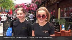 Millions threatened as wildfire smoke blankets parts of Quebec, Ontario News Clip