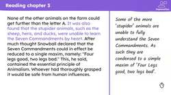 'Animal Farm': reading and discussing Chapter 3 Instructional Video