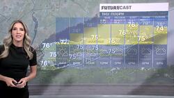 STORM WATCH: Warm temps with scattered showers and storms through Saturday News Clip