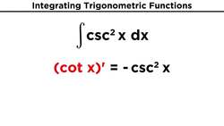 Evaluating Integrals With Trigonometric Functions Instructional Video