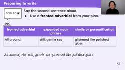 Writing a desert island scene Instructional Video
