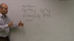 Learn to solve multiple angles in trigonometry Instructional Video