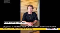 Meta ending fact-checking program on Facebook, Instagram in U.S. News Clip