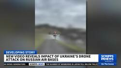 Ukraine video shows drone attack on Russian bombers, radar planes News Clip