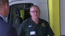 Prince William meeting paramedics in King's Lynn News Clip