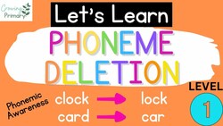 Phoneme Deletion Level 1 {Phonemic Awareness} Instructional Video