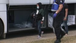 Rescued migrants led ashore in Dover News Clip