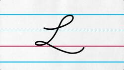 Uppercase Cursive Letter L Instructional Video