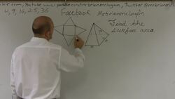 How to find the surface area of a 3D pyramid Instructional Video