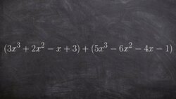 Let me show you why you have to add like terms Instructional Video