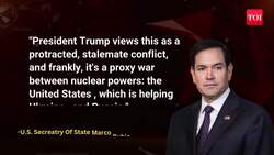 Shocking US Admission Gives NATO Heartache; Rubio Says 'Yes, We're Fighting A Proxy War In Ukraine' News Clip