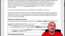 What is important to know about polynomials? Instructional Video