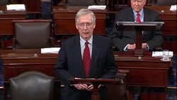 Senator McConnell says Democrats sat on first Kavanaugh allegation Stock Footage