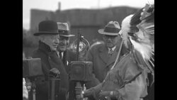 Al Smith gets new title from Chief Yellow Thunder at the Chicago World's Fair News Clip