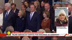 Trump inauguration: Trump arrives at Capitol for swearing-in ceremony News Clip