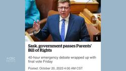 Regina political activist group backs school board candidates promoting 'family' values News Clip