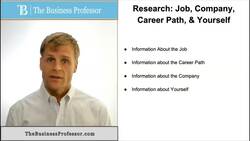 Interviews - Research You Should Do in Advance Instructional Video