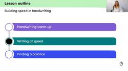 Building speed in handwriting Instructional Video