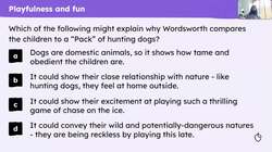 Analysing 'Excerpt from The Prelude' by William Wordsworth Instructional Video