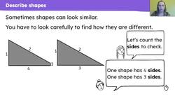 Explore, discuss and identify shapes that are and are not triangles Instructional Video