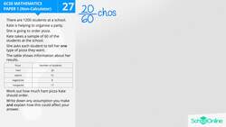 GCSE Secondary Maths Age 13-17 - Probability & Statistics: Samples - Explained Instructional Video