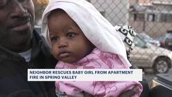 Spring Valley man hailed a hero for saving baby during apartment building fire News Clip