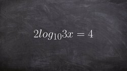 Learn how to solve a logarithmic equation by rewriting in exponential form Instructional Video