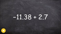 How to subtract a larger decimal from a smaller decimal Instructional Video