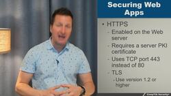 CompTIA Security+ Certification SY0-601: The Total Course - Secure Web and E-mail Instructional Video