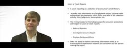 Fair Credit Reporting Act - Users of Information Instructional Video