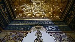 Interior the Ulu Mosque of Bursa Stock Footage