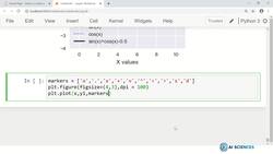 Data Science and Machine Learning (Theory and Projects) A to Z - Matplotlib for Data Visualization: Matplotlib Markers Instructional Video