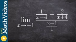 Simplify complex fractions to evaluate the limit Instructional Video