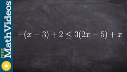 Solving and Graphing an inequality when the solution point is a decimal Instructional Video