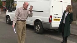 Conservative campaigners distributing election flyers News Clip