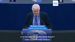 MEPs call to seize Russia’s hundreds of billions in frozen assets News Clip