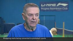 Transforming empty malls for pickleball News Clip