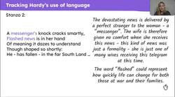 Analysing Hardy's presentation of the consequences of war in 'A Wife in London' Instructional Video