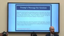 Trump loyalist grilled on message to Sessions News Clip